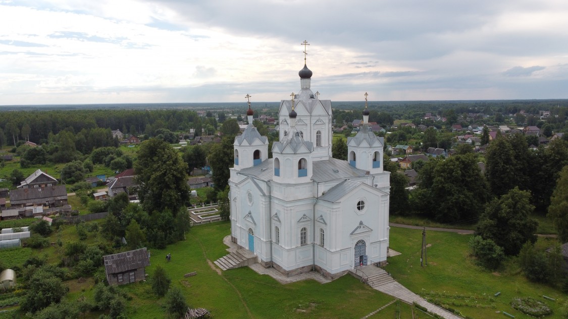 Церковь Успения Пресвятой Богородицы, Демидов (Демидовский район, Смоленская область). общий вид в ландшафте