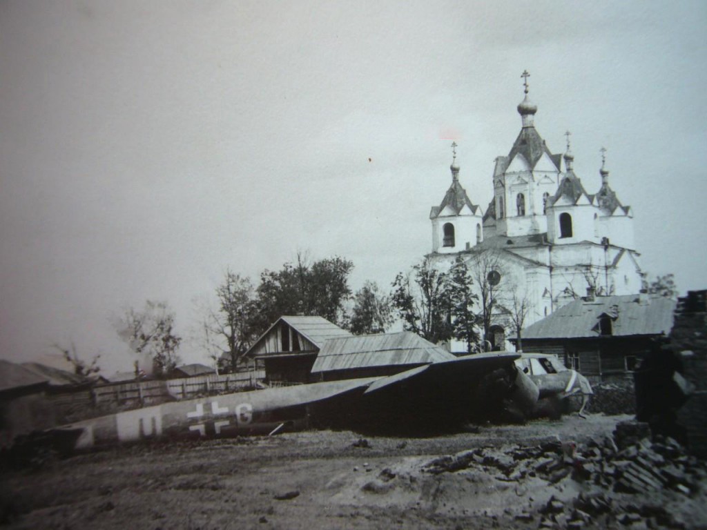 Церковь Успения Пресвятой Богородицы, Демидов (Демидовский район, Смоленская область). архивная фотография, Вид с юго-западной стороны. Фото 1941 г. с аукциона e-bay.de