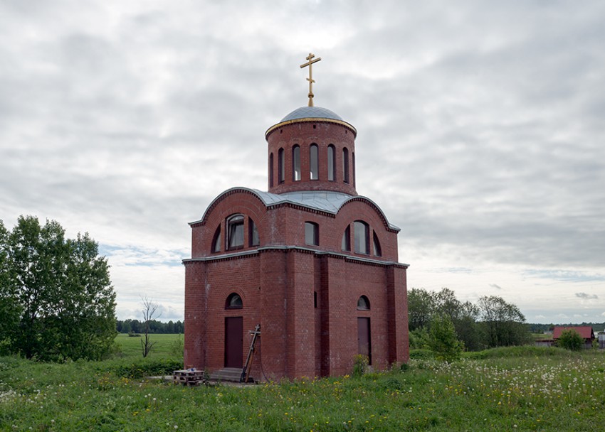 Церковь Елены мученицы, Шелково (Волосовский район, Ленинградская область). фасады, Вид с юго-западной стороны. 