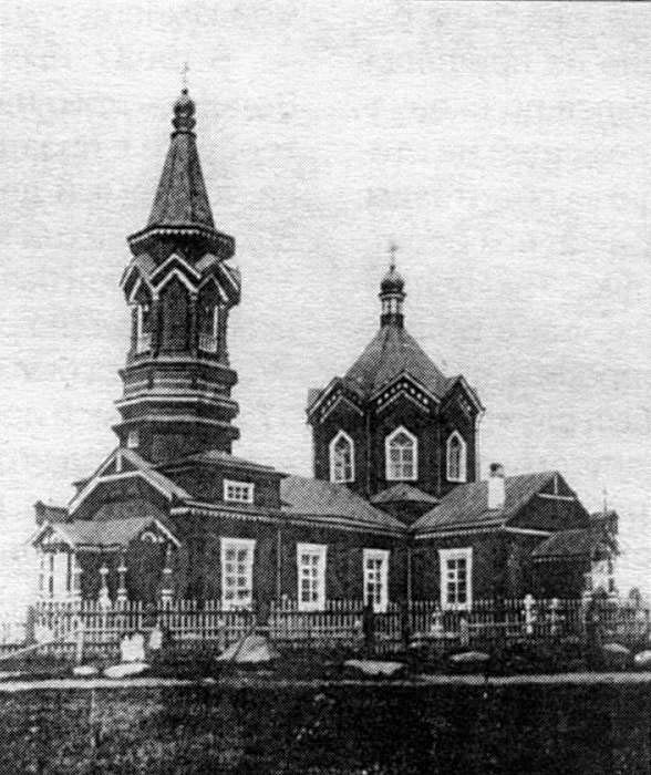 Усть-Луга. Церковь Николая Чудотворца. архивная фотография, Никольская церковь в Краколье