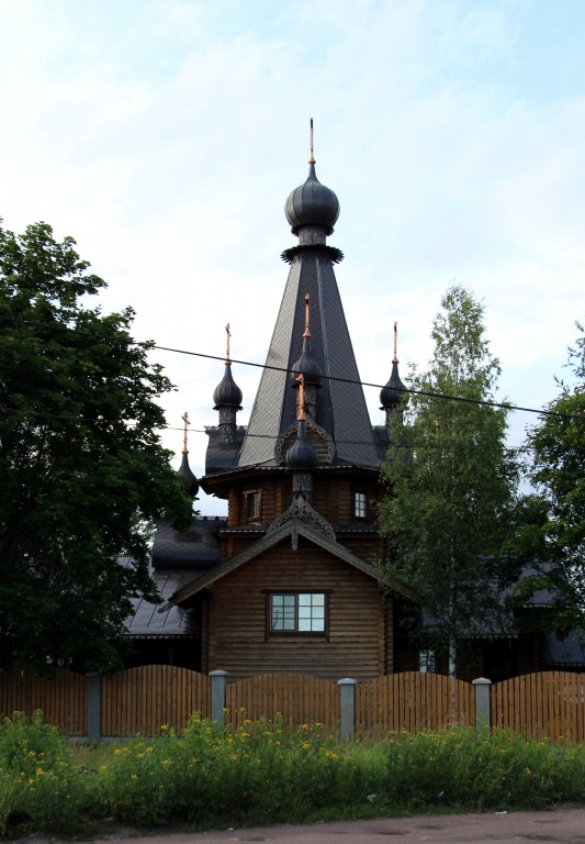Церковь Тихвинской иконы Божией Матери, Красносельское (Выборгский район, Ленинградская область). фасады