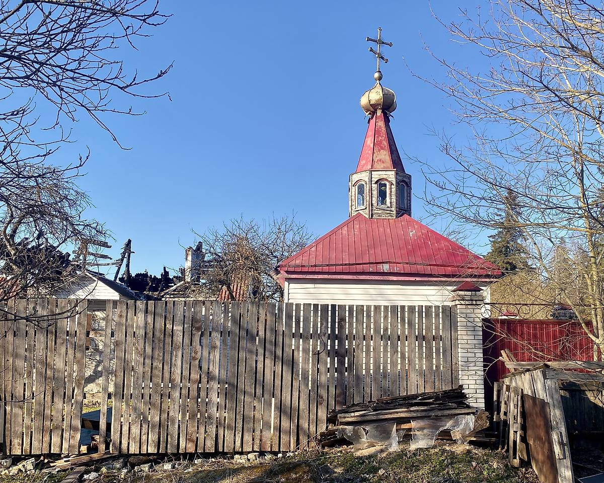 Вид с юга, фасады. Неизвестная часовня, Волковицы (Ломоносовский район и г. Сосновый Бор, Ленинградская область)