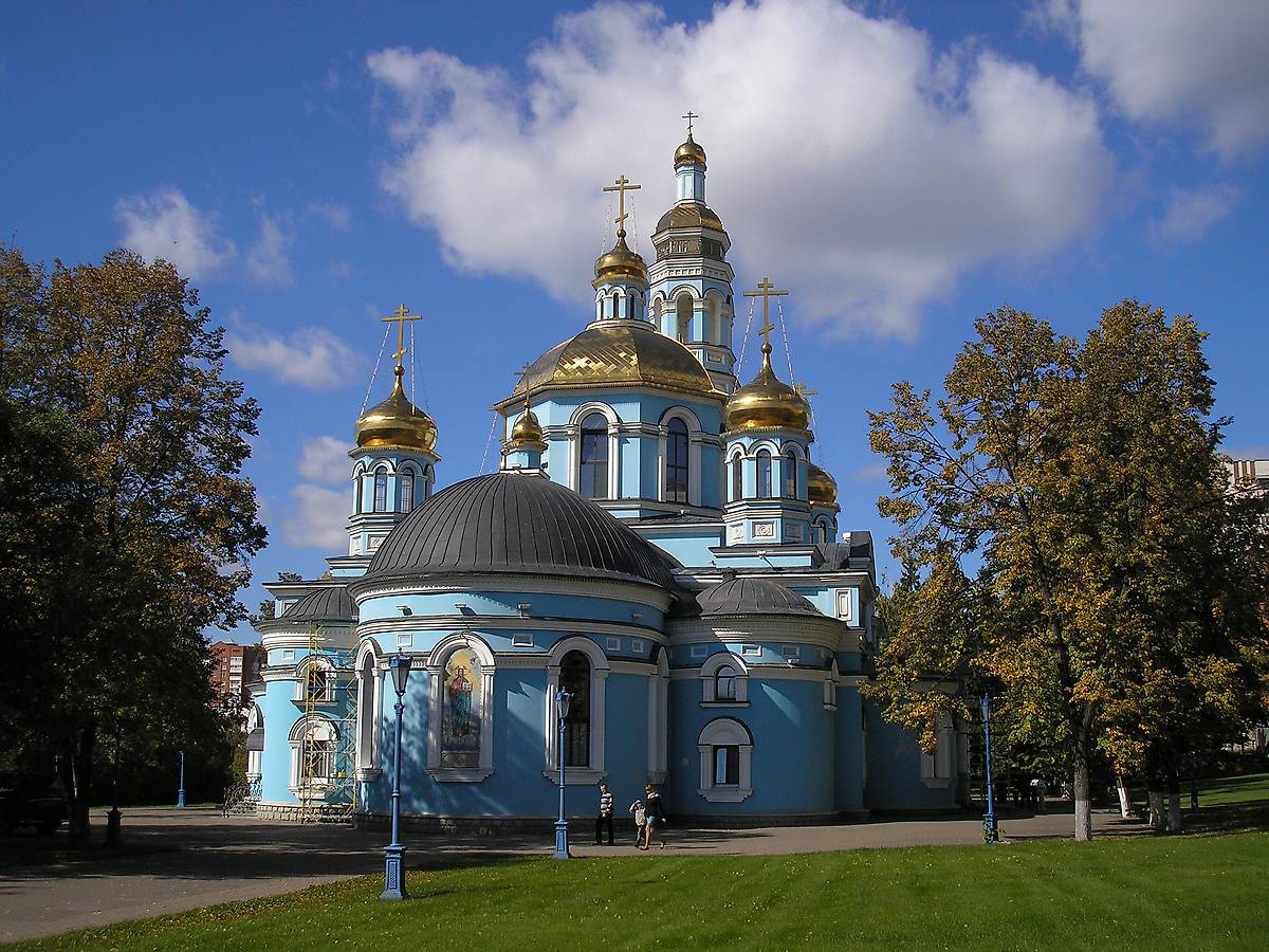 фасады. Кафедральный собор Рождества Пресвятой Богородицы, Уфа (Уфа, город, Республика Башкортостан)