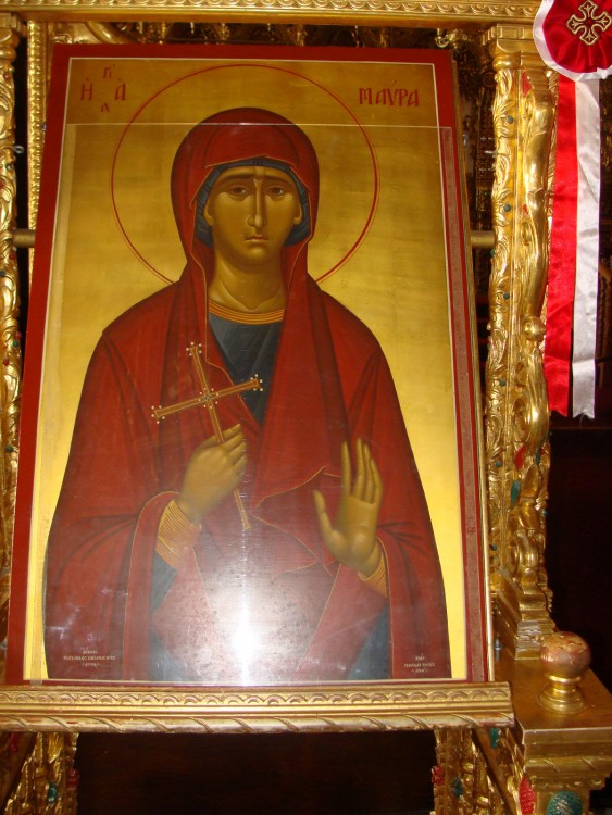 Ларнака. Церковь Святого Лазаря. интерьер и убранство, Икона Святой Мавры