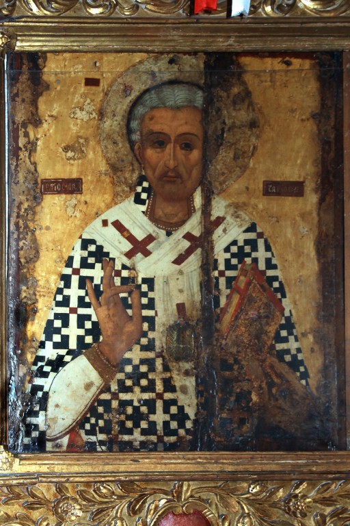 Церковь Святого Лазаря, Ларнака (Ларнака, Кипр). интерьер и убранство, Храмовая икона Святого Лазаря.1734 г.
