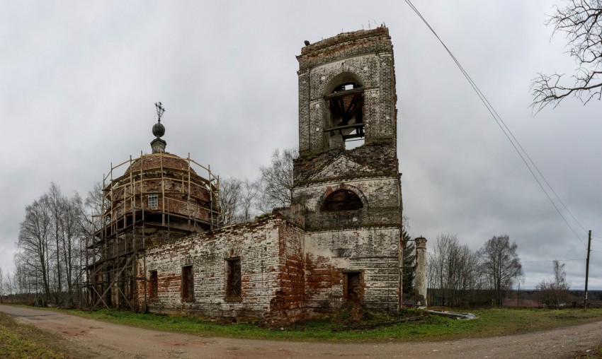 Большая Шорманга. Церковь Казанской иконы Божией Матери. фасады