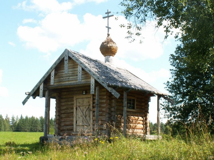 Коптяево. Часовня Тихвинской иконы Божией Матери. фасады