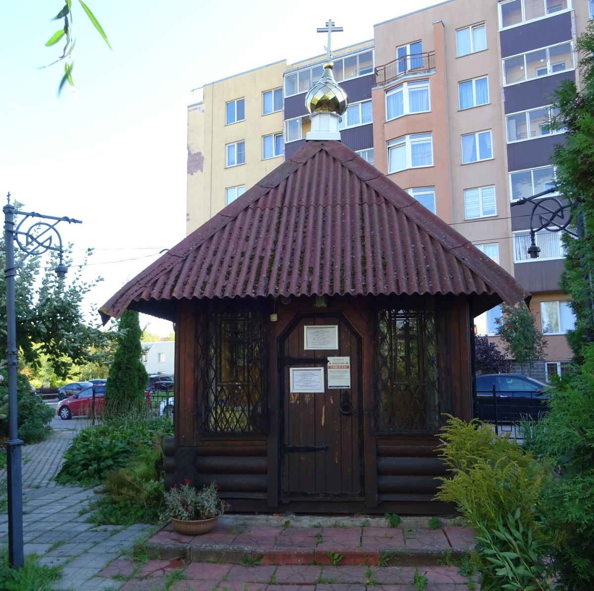 Часовня Алексия, человека Божия, Малое Карлино (Нагорный) (Ломоносовский район, Ленинградская область). фасады