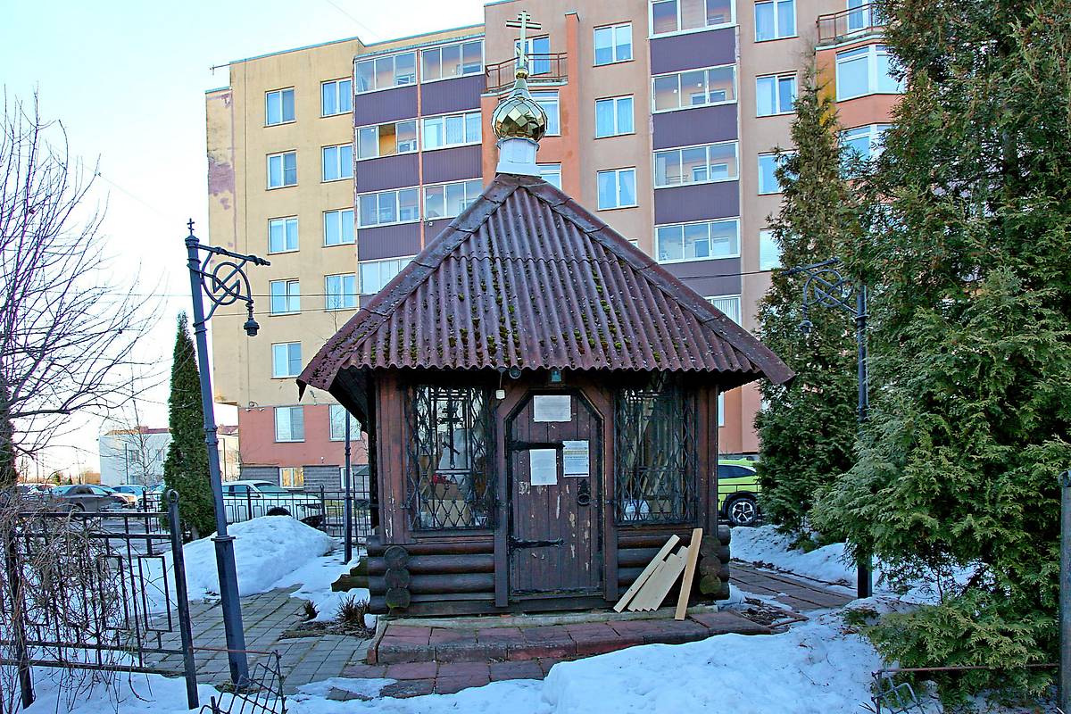 фасады. Часовня Алексия, человека Божия, Малое Карлино (Нагорный) (Ломоносовский район, Ленинградская область)