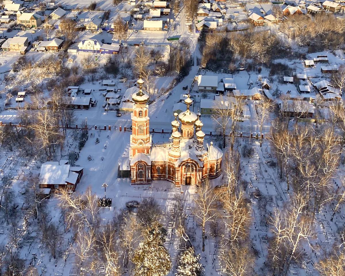 Вид с юга , фасады. Церковь Казанской иконы Божией Матери, Оса (Осинский район, Пермский край)