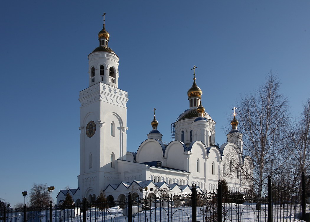 Чебаркуль. Церковь Спаса Преображения. фасады, Вид с юго-запада