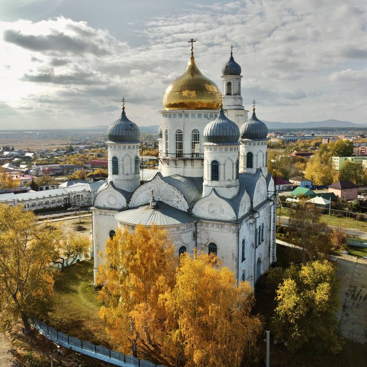 Касли. Церковь Вознесения Господня. фасады, Вид с СВ