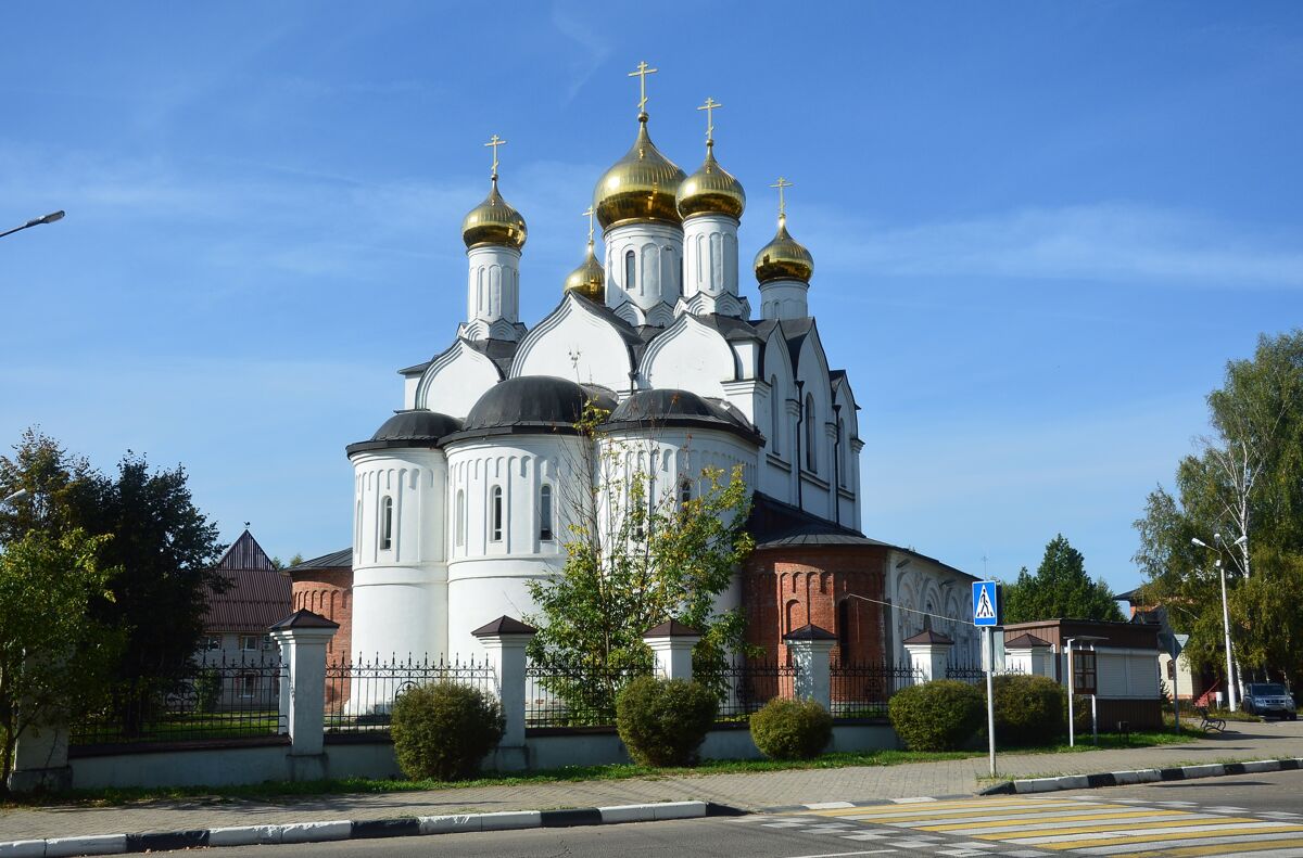 Церковь Рождества Иоанна Предтечи, Дубна (Талдомский городской округ и г. Дубна, Московская область). общий вид в ландшафте