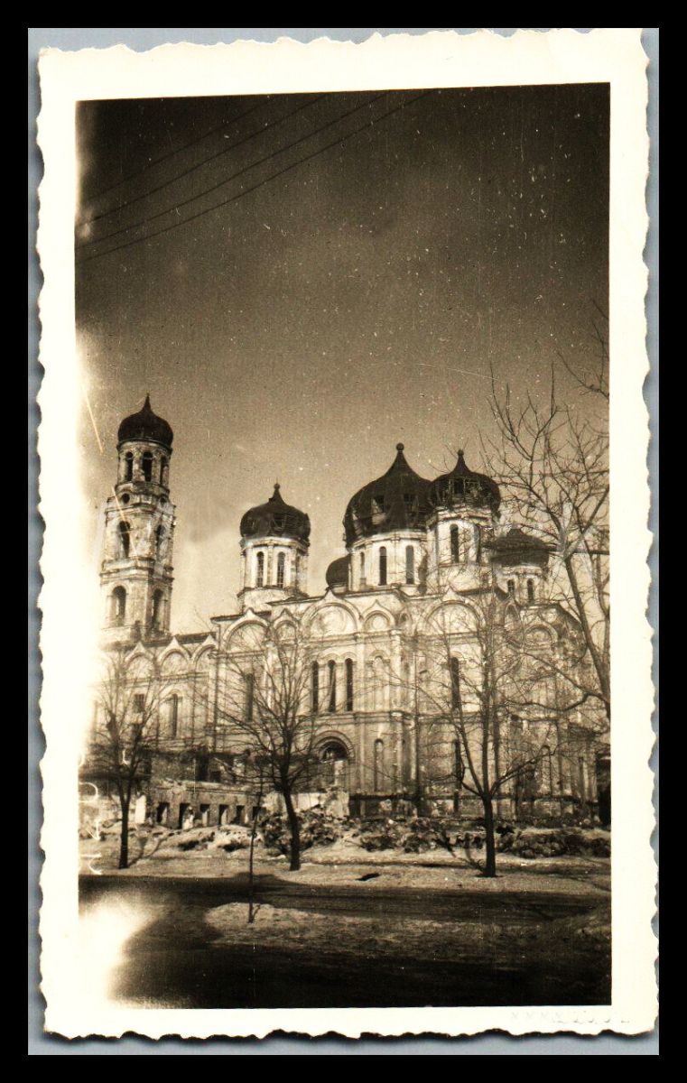 Кафедральный собор Успения Пресвятой Богородицы, Одесса (Одесса, город, Украина, Одесская область). архивная фотография, Южный фасад. Фото 1942 г. с аукциона e-bay.de
