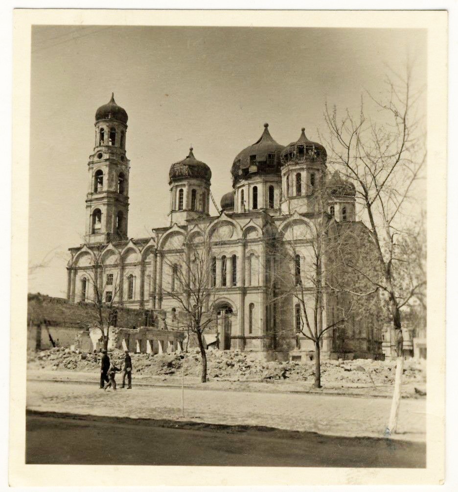 Фото 1942 г. с аукциона e-bay.de, архивная фотография. Кафедральный собор Успения Пресвятой Богородицы, Одесса (Одесский район, Украина, Одесская область)