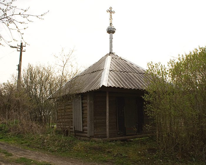Часовня Преображения Господня, Петровская Горка (Лужский район, Ленинградская область). общий вид в ландшафте
