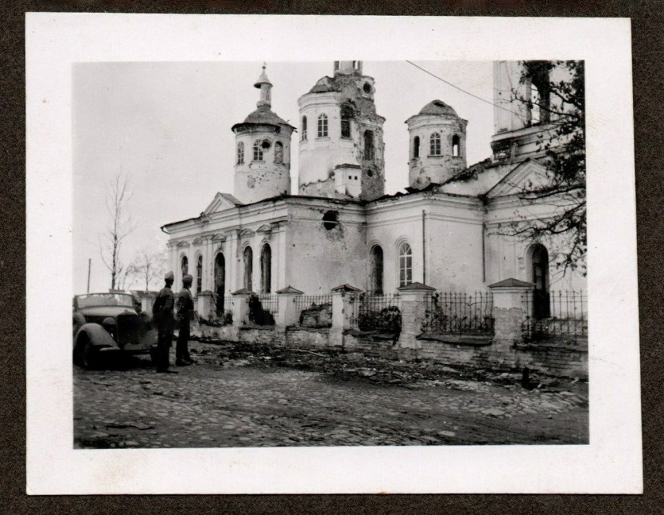 Церковь Троицы Живоначальной, Медведь (Шимский район, Новгородская область). архивная фотография, Фото 1941 г. с аукциона e-bay.de