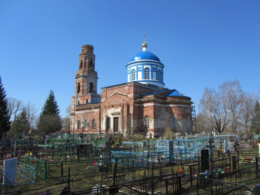 Церковь Казанской иконы Божией Матери, Дединово (Луховицкий городской округ, Московская область). документальные фотографии, вид с юго-востока