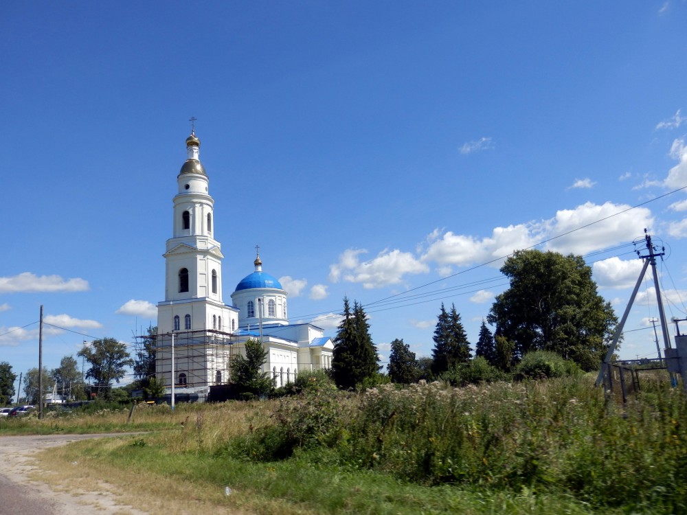 Дединово. Церковь Казанской иконы Божией Матери. общий вид в ландшафте