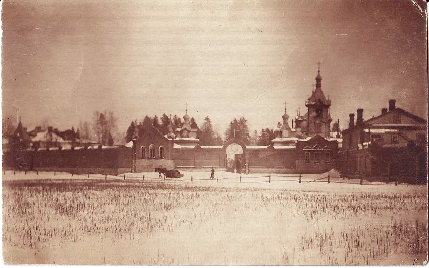 Пятогорский монастырь, Курковицы (Волосовский район, Ленинградская область). архивная фотография, Частная коллекция. Фото 1910-х годов