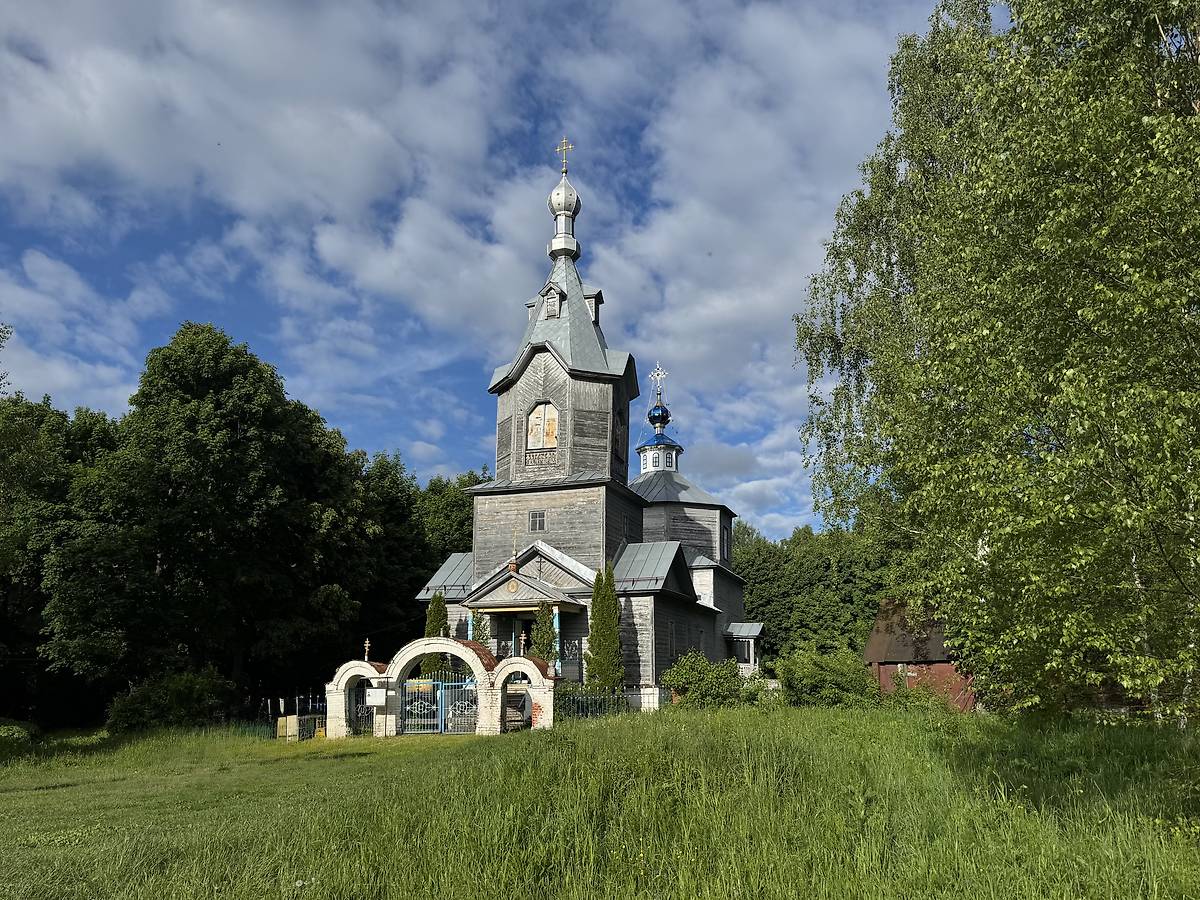 Вид с юго-запада, фасады. Церковь Успения Пресвятой Богородицы, Сабурово (Касимовский район и г. Касимов, Рязанская область)
