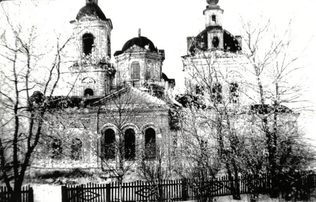 Церковь Успения Пресвятой Богородицы, Бортсурманы (Пильнинский район, Нижегородская область). архивная фотография, Бортсурманская церковь в годы советской власти