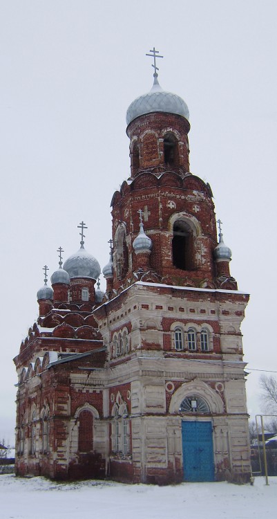 Вазьянка. Церковь Иоанна Богослова. фасады