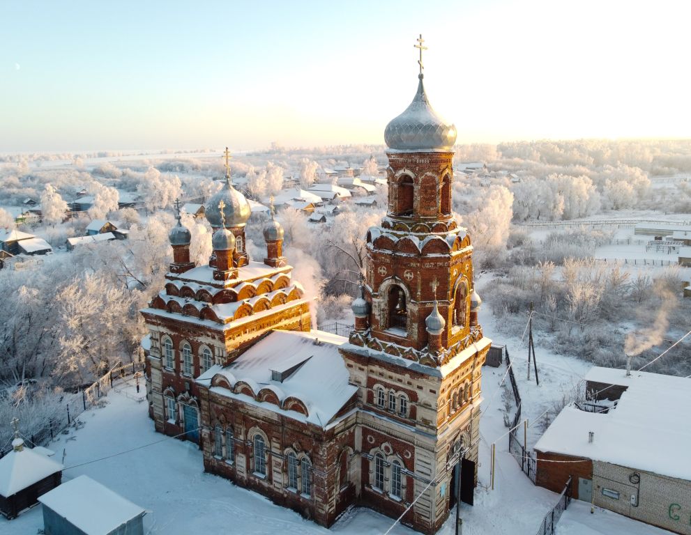 Вазьянка. Церковь Иоанна Богослова. фасады