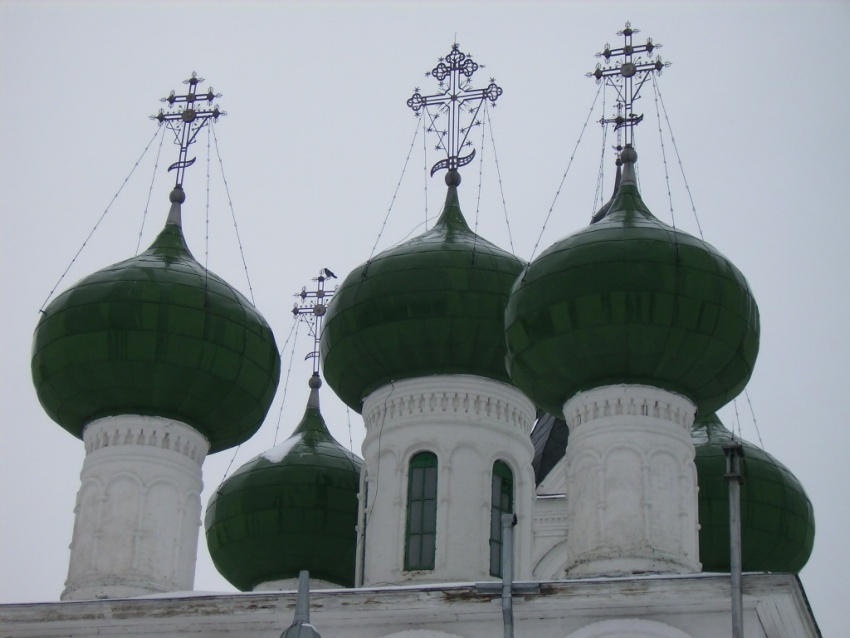 Вологда. Горний Успенский женский монастырь.  Церковь Успения Пресвятой Богородицы. архитектурные детали, Купола  собора