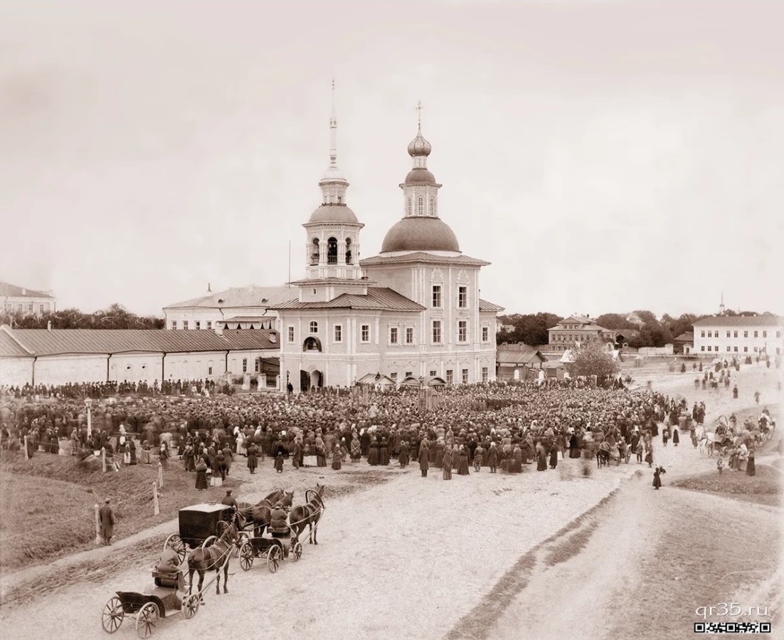 Церковь Зосимы и Савватия, Вологда (Вологда, город, Вологодская область). архивная фотография, Фото нач. ХХ века. Фотограф: Л. Раевский. С сайта: qr35.ru