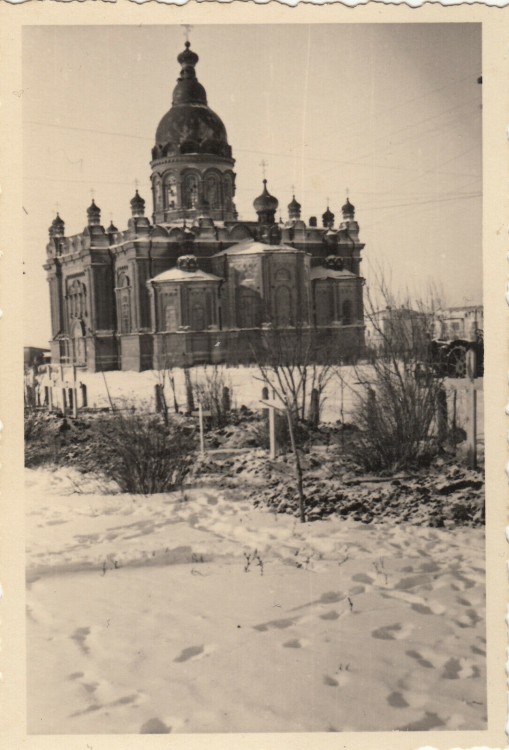 Обоянь. Собор Троицы Живоначальной. архивная фотография, Фото 1942 г. с аукциона e-bay.de