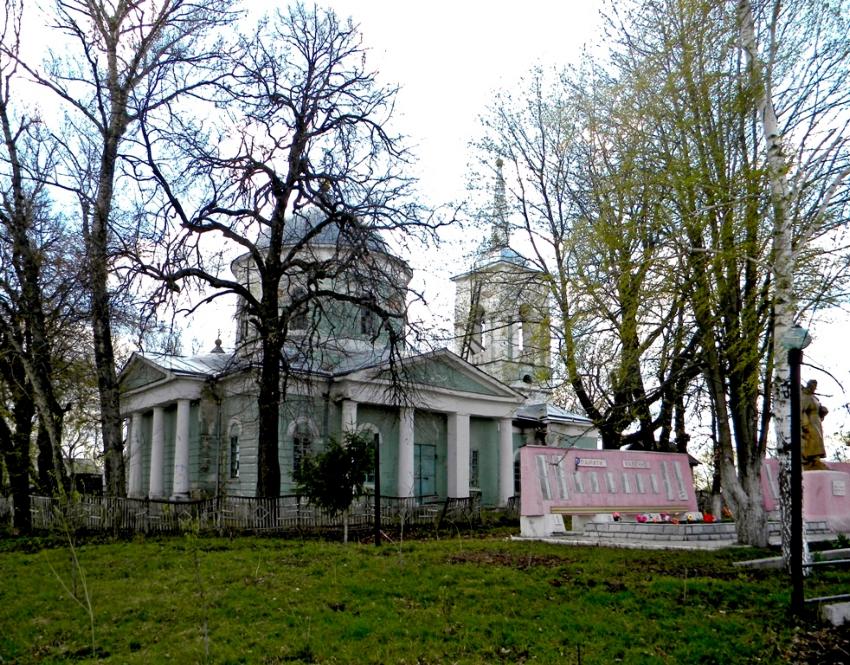 Афанасьево. Церковь Николая Чудотворца. общий вид в ландшафте