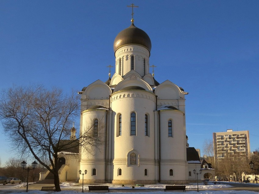 Северное Медведково. Церковь Серафима Саровского в Раеве. фасады, Вид с востока