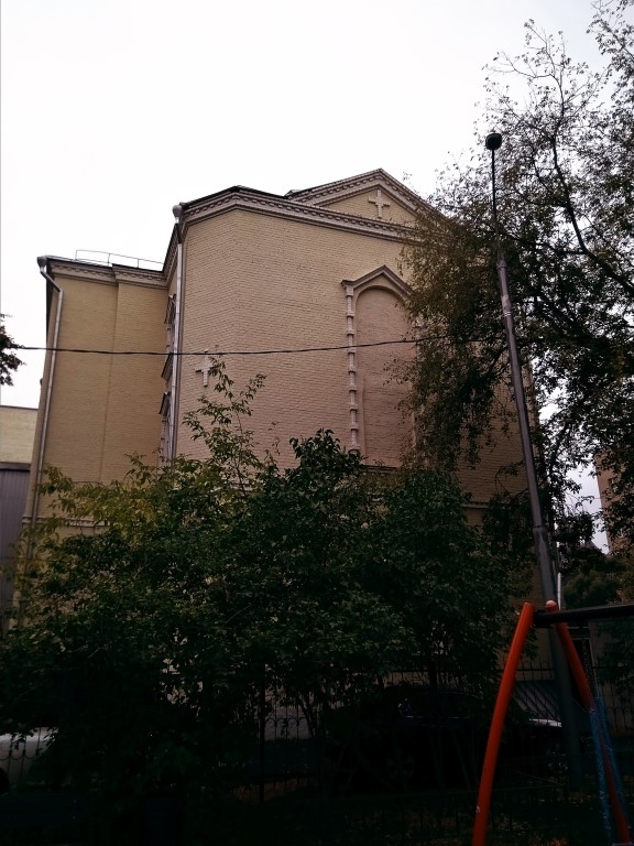 Павла Латрийского при бывшем Арнольдо-Третьяковском училище, домовая церковь, Донской (Южный административный округ (ЮАО), г. Москва). фасады