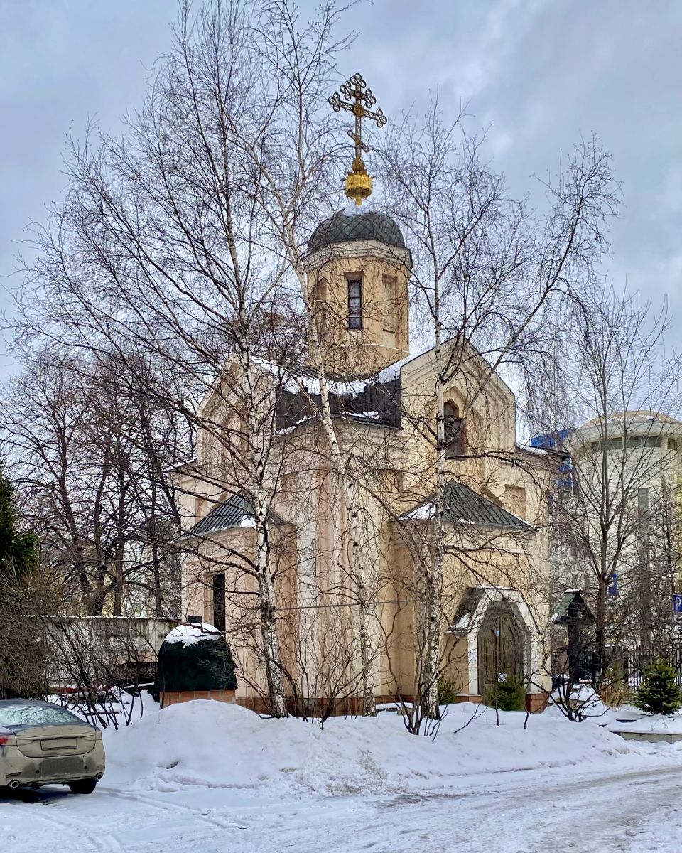 Церковь Ольги равноапостольной за Серпуховскими воротами, Замоскворечье (Центральный административный округ (ЦАО), г. Москва). фасады, Вид с ЮЗ
