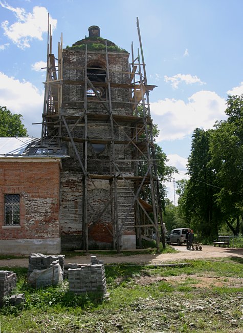 Слепушкино. Церковь Спаса Преображения. документальные фотографии