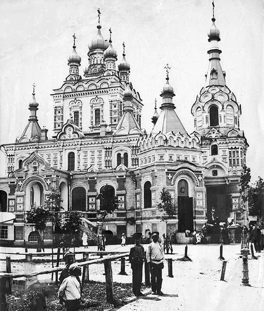 Свято-Георгиевский собор. Фото 1917 г., архивная фотография. Церковь Георгия Победоносца, Краснодар (Краснодар, город, Краснодарский край)