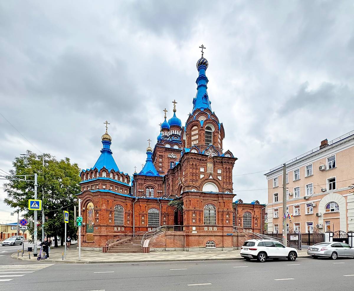 Вид с запада, фасады. Церковь Георгия Победоносца, Краснодар (Краснодар, город, Краснодарский край)