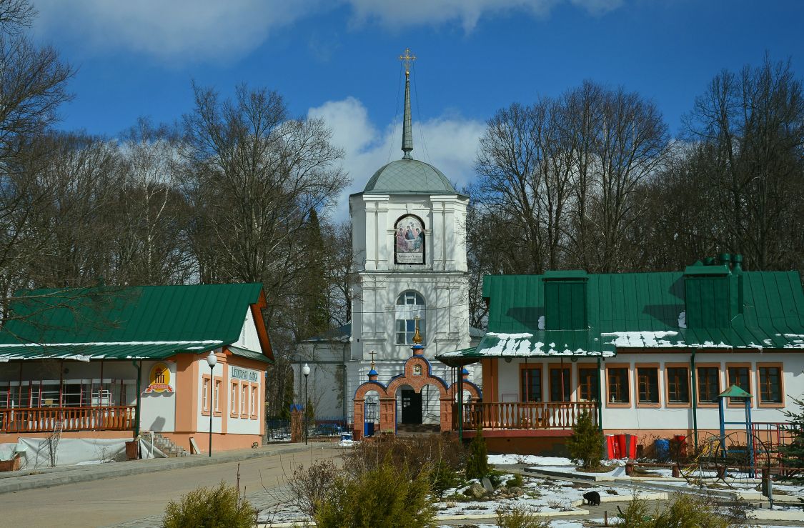 Демьяново. Церковь Успения Пресвятой Богородицы. общий вид в ландшафте