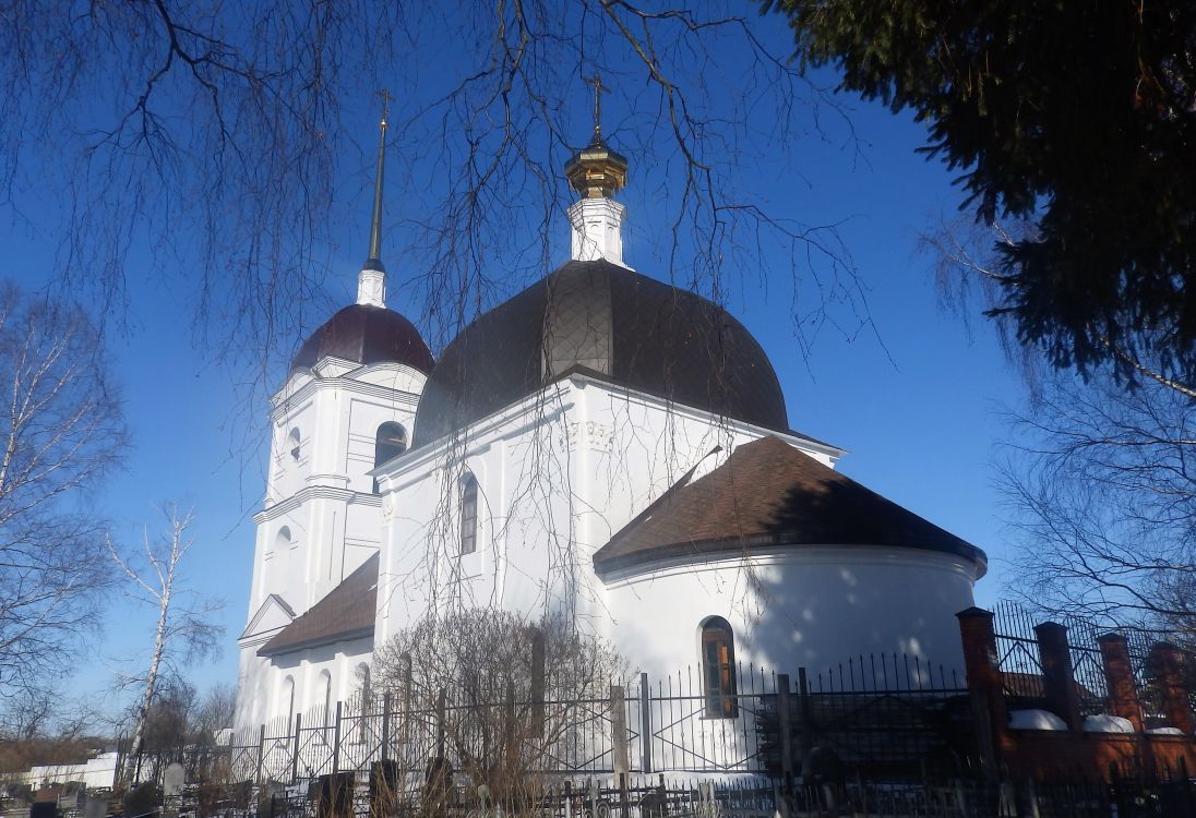 Борозда. Церковь Спаса Преображения в Молчанове. фасады