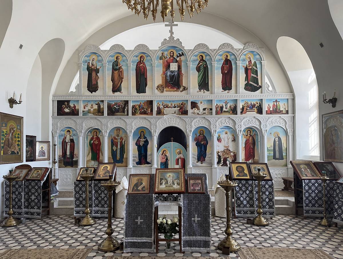 Южный храм, интерьер и убранство. Церковь Преображения Господня, Шарино (Нудоль) (Клинский городской округ, Московская область)