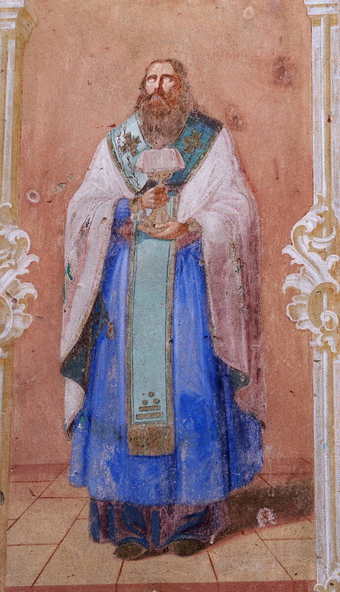 Церковь Рождества Христова, Хабоцкое (Краснохолмский район, Тверская область). графика, Роспись основного помещения храма