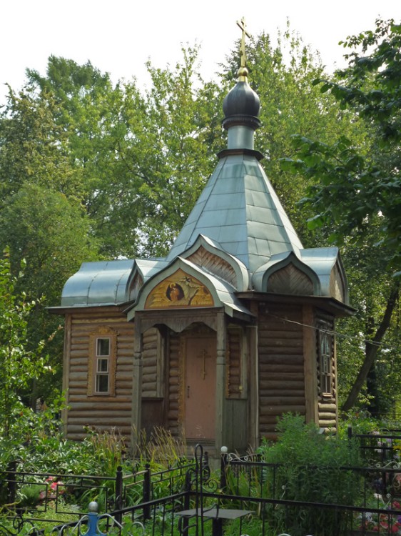 Часовня Илии Пророка, Спас-Заулок (Клинский городской округ, Московская область). общий вид в ландшафте