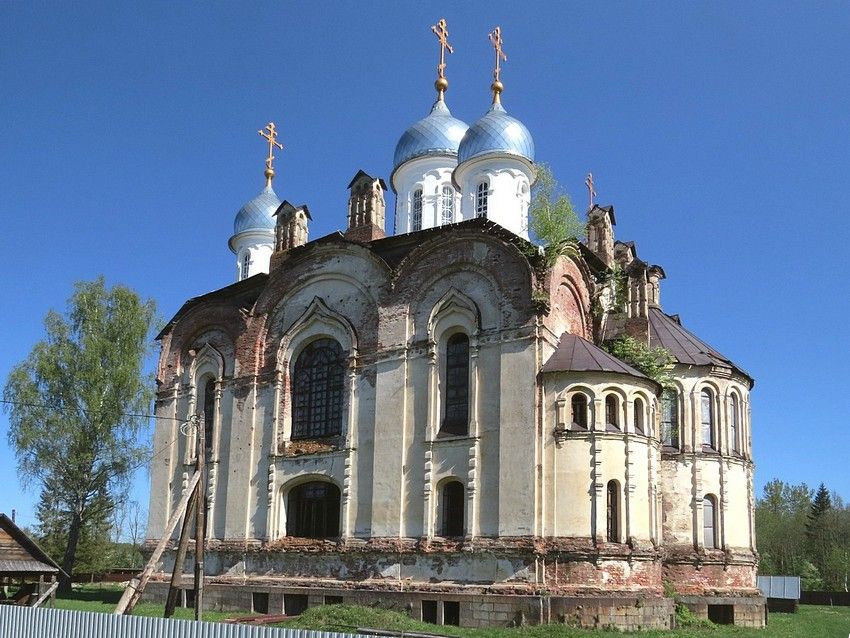 Воронцовский Благовещенский монастырь. Собор Благовещения Пресвятой Богородицы, Воронцово (Торопецкий район, Тверская область). фасады