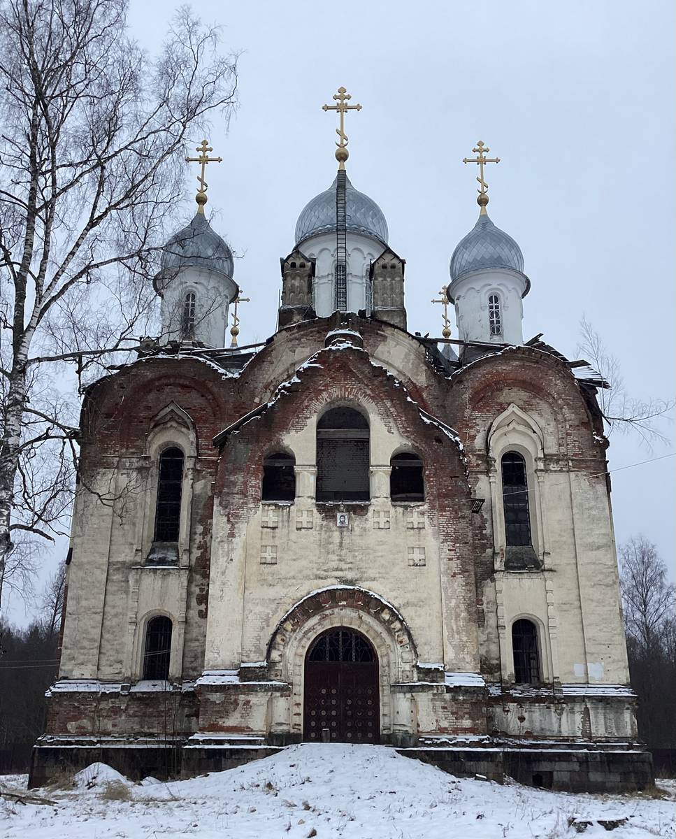 Вид с северо-запада, фасады. Воронцовский Благовещенский монастырь. Собор Благовещения Пресвятой Богородицы, Воронцово (Торопецкий район, Тверская область)