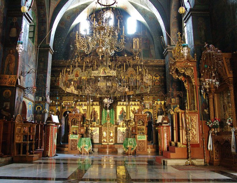 Собор Благовещения Пресвятой Богородицы, Иудейская пустыня, Вади Кедрон (Палестина, Прочие страны). интерьер и убранство