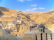 Церковь Собора свв. Архангелов (?), Вид с юга.<br>, Иудейская пустыня, Вади Кедрон, Палестина, Прочие страны
