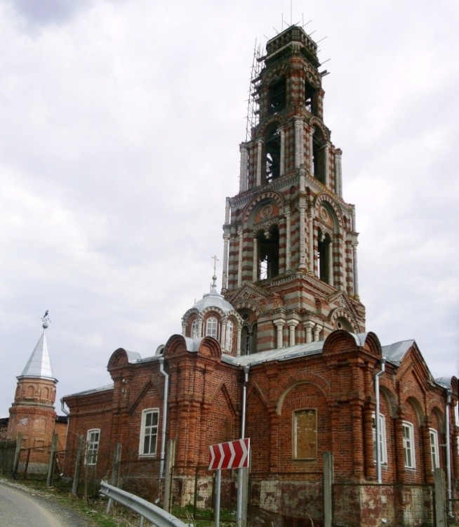 Церковь Рождества Иоанна Предтечи, Глубоково (погост Иванова Гора) (Серпуховский городской округ и гг. Протвино, Пущино, Московская область). фасады, вид с юго-запада