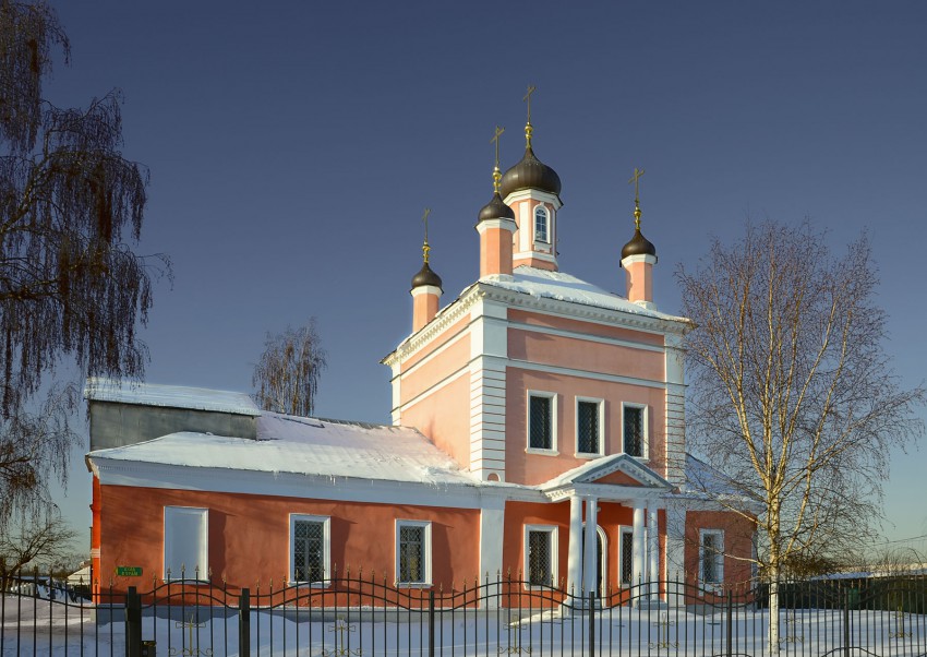 Коломна. Церковь Бориса и Глеба. общий вид в ландшафте