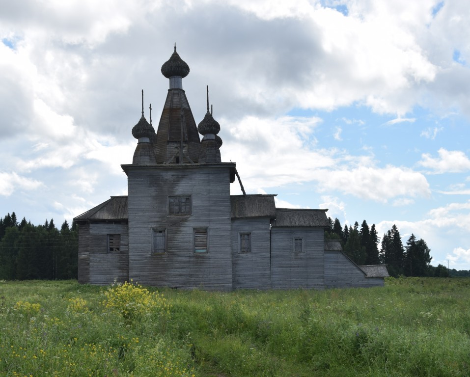 Церковь Воскресения Христова, Погост (Ракула) (Холмогорский район, Архангельская область). фасады, вид с севера
